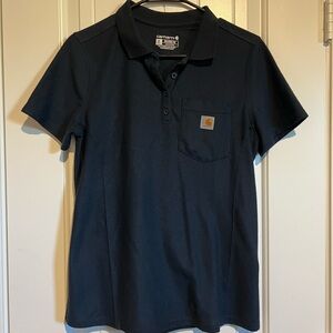 Carhartt Womens Navy Blue Polo Shirt